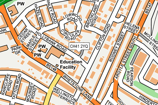 CH41 2YQ map - OS OpenMap – Local (Ordnance Survey) CH41 2YQ map - OS OpenMap – Local (Ordnance Survey)