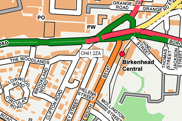 CH41 2ZA map - OS OpenMap – Local (Ordnance Survey) CH41 2ZA map - OS OpenMap – Local (Ordnance Survey)