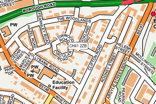 CH41 2ZB map - OS OpenMap – Local (Ordnance Survey) CH41 2ZB map - OS OpenMap – Local (Ordnance Survey)