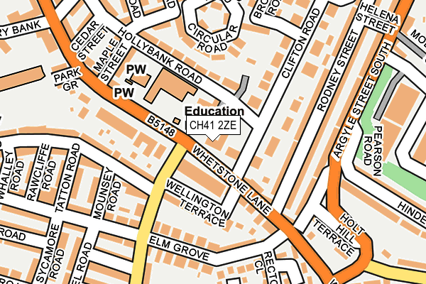 CH41 2ZE map - OS OpenMap – Local (Ordnance Survey) CH41 2ZE map - OS OpenMap – Local (Ordnance Survey)