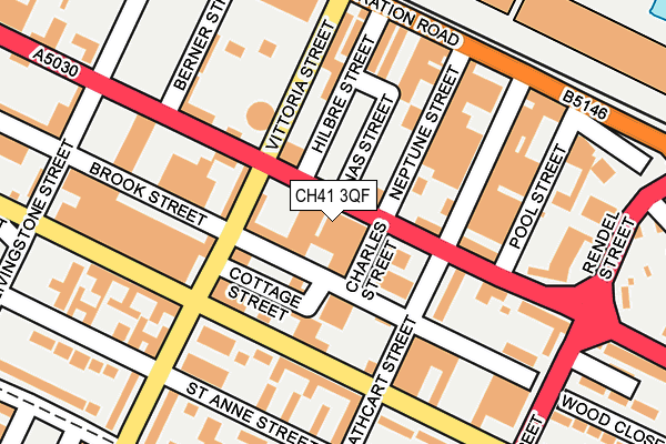 CH41 3QF map - OS OpenMap – Local (Ordnance Survey)