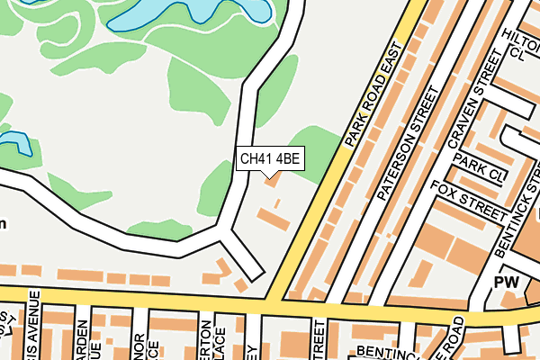 CH41 4BE map - OS OpenMap – Local (Ordnance Survey) CH41 4BE map - OS OpenMap – Local (Ordnance Survey)