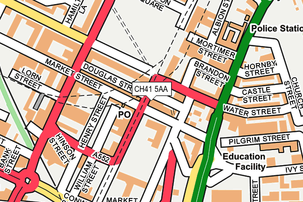 CH41 5AA map - OS OpenMap – Local (Ordnance Survey)
