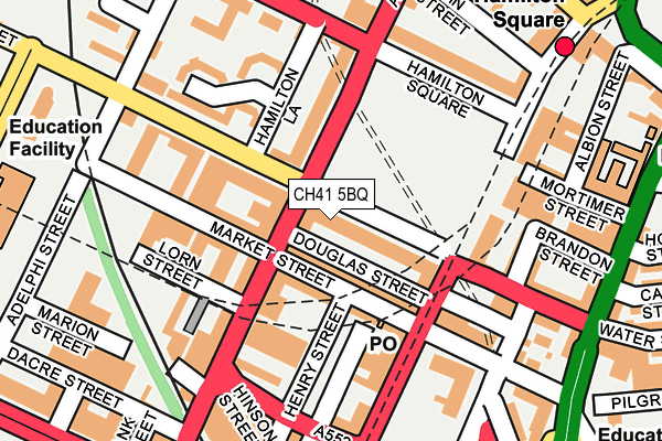 CH41 5BQ map - OS OpenMap – Local (Ordnance Survey) CH41 5BQ map - OS OpenMap – Local (Ordnance Survey)