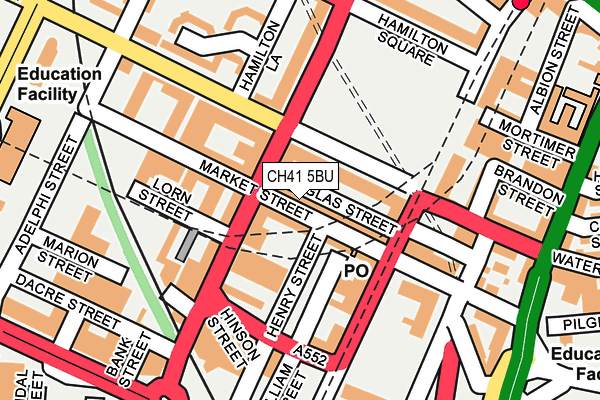 CH41 5BU map - OS OpenMap – Local (Ordnance Survey) CH41 5BU map - OS OpenMap – Local (Ordnance Survey)