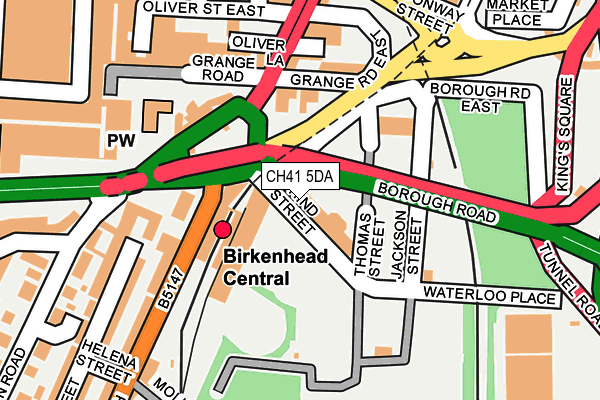 CH41 5DA map - OS OpenMap – Local (Ordnance Survey)