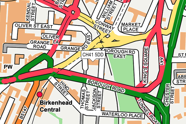 CH41 5DD map - OS OpenMap – Local (Ordnance Survey) CH41 5DD map - OS OpenMap – Local (Ordnance Survey)