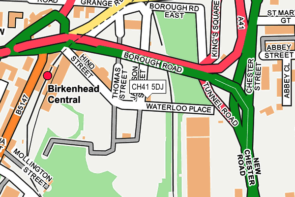 CH41 5DJ map - OS OpenMap – Local (Ordnance Survey) CH41 5DJ map - OS OpenMap – Local (Ordnance Survey)