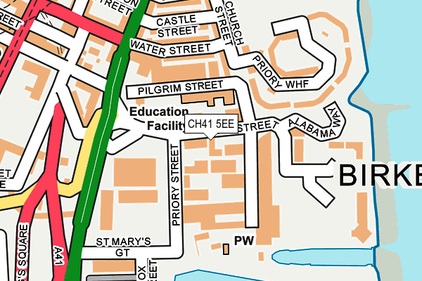 CH41 5EE map - OS OpenMap – Local (Ordnance Survey) CH41 5EE map - OS OpenMap – Local (Ordnance Survey)