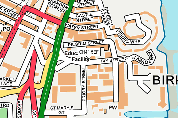CH41 5EF map - OS OpenMap – Local (Ordnance Survey) CH41 5EF map - OS OpenMap – Local (Ordnance Survey)