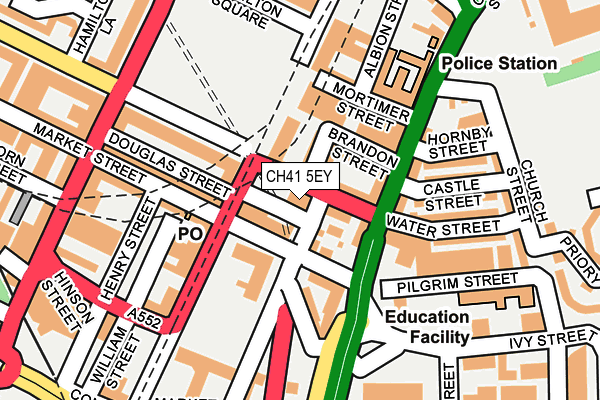 CH41 5EY map - OS OpenMap – Local (Ordnance Survey) CH41 5EY map - OS OpenMap – Local (Ordnance Survey)