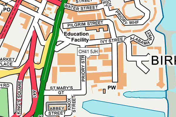 CH41 5JH map - OS OpenMap – Local (Ordnance Survey) CH41 5JH map - OS OpenMap – Local (Ordnance Survey)