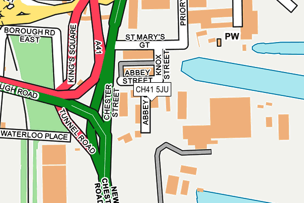 CH41 5JU map - OS OpenMap – Local (Ordnance Survey) CH41 5JU map - OS OpenMap – Local (Ordnance Survey)