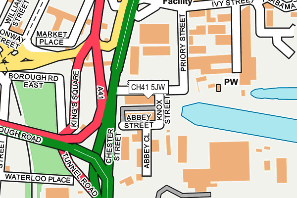 CH41 5JW map - OS OpenMap – Local (Ordnance Survey) CH41 5JW map - OS OpenMap – Local (Ordnance Survey)