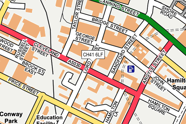 CH41 6LF map - OS OpenMap – Local (Ordnance Survey) CH41 6LF map - OS OpenMap – Local (Ordnance Survey)