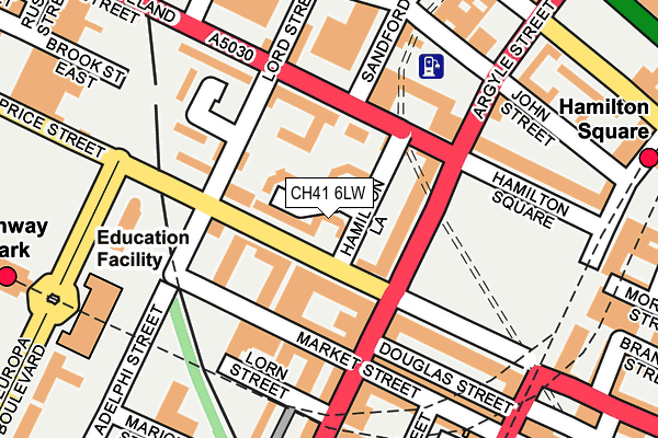 CH41 6LW map - OS OpenMap – Local (Ordnance Survey)