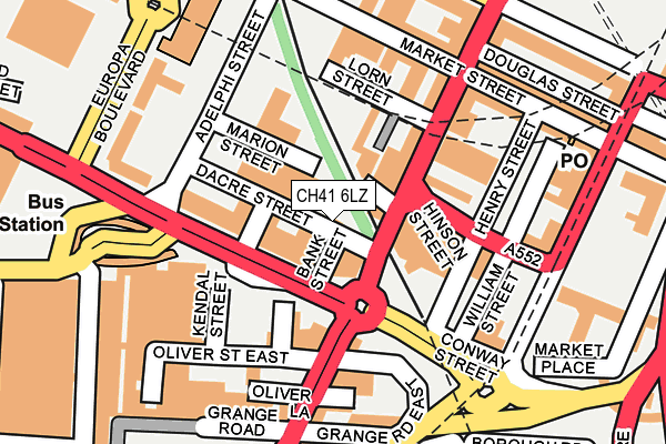CH41 6LZ map - OS OpenMap – Local (Ordnance Survey) CH41 6LZ map - OS OpenMap – Local (Ordnance Survey)