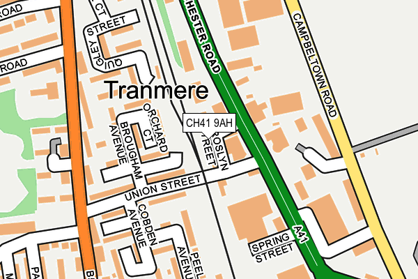 CH41 9AH map - OS OpenMap – Local (Ordnance Survey) CH41 9AH map - OS OpenMap – Local (Ordnance Survey)