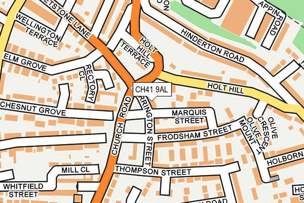CH41 9AL map - OS OpenMap – Local (Ordnance Survey) CH41 9AL map - OS OpenMap – Local (Ordnance Survey)