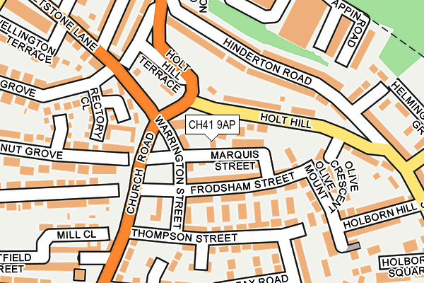 CH41 9AP map - OS OpenMap – Local (Ordnance Survey) CH41 9AP map - OS OpenMap – Local (Ordnance Survey)