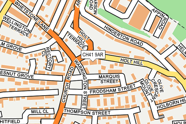 CH41 9AR map - OS OpenMap – Local (Ordnance Survey) CH41 9AR map - OS OpenMap – Local (Ordnance Survey)