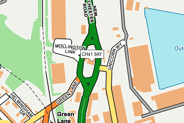 CH41 9AY map - OS OpenMap – Local (Ordnance Survey) CH41 9AY map - OS OpenMap – Local (Ordnance Survey)