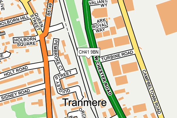 CH41 9BN map - OS OpenMap – Local (Ordnance Survey) CH41 9BN map - OS OpenMap – Local (Ordnance Survey)