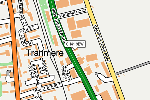 CH41 9BW map - OS OpenMap – Local (Ordnance Survey) CH41 9BW map - OS OpenMap – Local (Ordnance Survey)