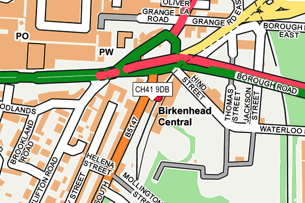 CH41 9DB map - OS OpenMap – Local (Ordnance Survey) CH41 9DB map - OS OpenMap – Local (Ordnance Survey)