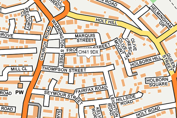 CH41 9DX map - OS OpenMap – Local (Ordnance Survey) CH41 9DX map - OS OpenMap – Local (Ordnance Survey)