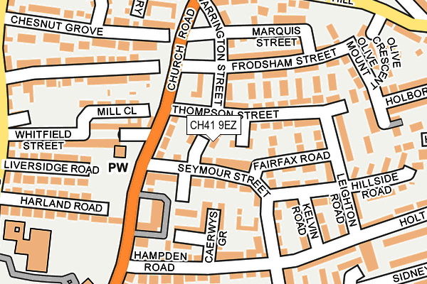 CH41 9EZ map - OS OpenMap – Local (Ordnance Survey) CH41 9EZ map - OS OpenMap – Local (Ordnance Survey)
