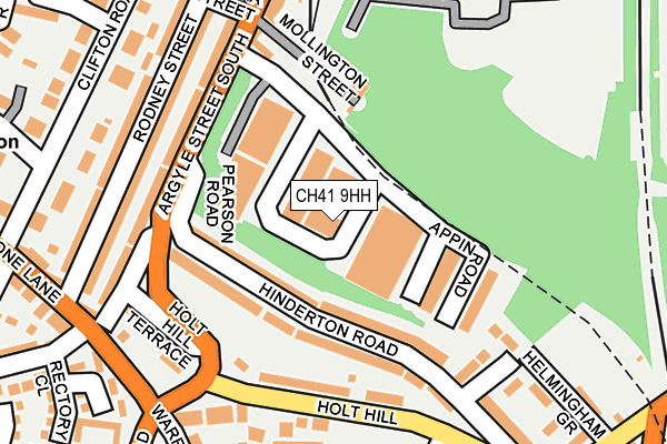CH41 9HH map - OS OpenMap – Local (Ordnance Survey) CH41 9HH map - OS OpenMap – Local (Ordnance Survey)