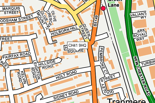 CH41 9HQ map - OS OpenMap – Local (Ordnance Survey) CH41 9HQ map - OS OpenMap – Local (Ordnance Survey)