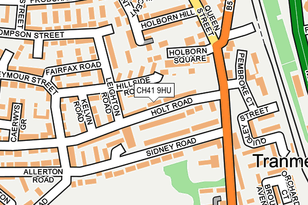 CH41 9HU map - OS OpenMap – Local (Ordnance Survey) CH41 9HU map - OS OpenMap – Local (Ordnance Survey)
