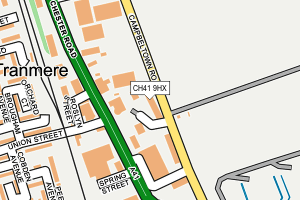 CH41 9HX map - OS OpenMap – Local (Ordnance Survey) CH41 9HX map - OS OpenMap – Local (Ordnance Survey)