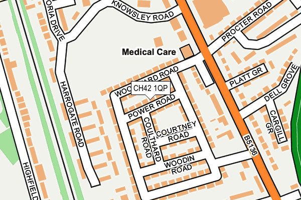 CH42 1QP map - OS OpenMap – Local (Ordnance Survey)