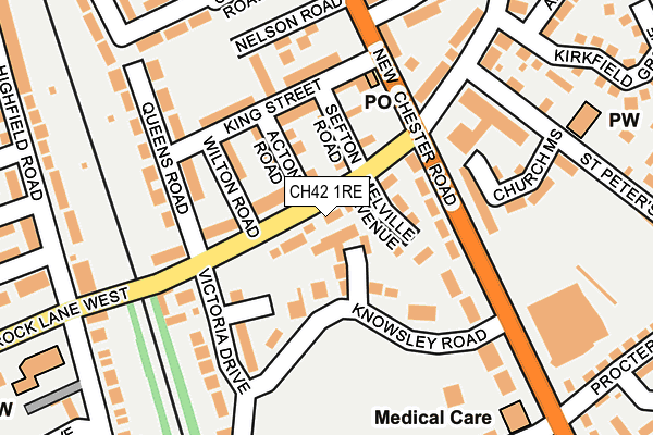 CH42 1RE map - OS OpenMap – Local (Ordnance Survey) CH42 1RE map - OS OpenMap – Local (Ordnance Survey)