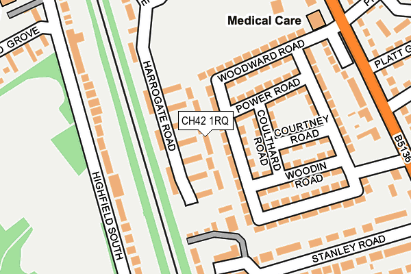 CH42 1RQ map - OS OpenMap – Local (Ordnance Survey) CH42 1RQ map - OS OpenMap – Local (Ordnance Survey)
