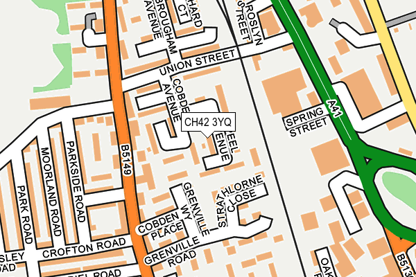 CH42 3YQ map - OS OpenMap – Local (Ordnance Survey) CH42 3YQ map - OS OpenMap – Local (Ordnance Survey)