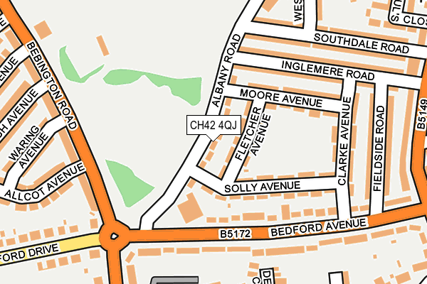 CH42 4QJ map - OS OpenMap – Local (Ordnance Survey) CH42 4QJ map - OS OpenMap – Local (Ordnance Survey)