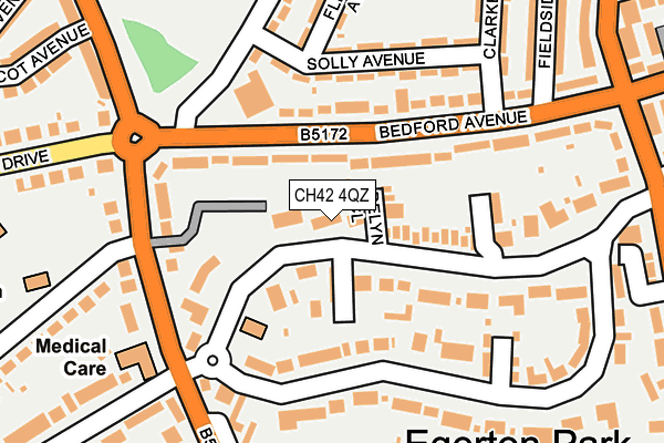CH42 4QZ map - OS OpenMap – Local (Ordnance Survey) CH42 4QZ map - OS OpenMap – Local (Ordnance Survey)