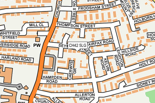 CH42 5LG map - OS OpenMap – Local (Ordnance Survey) CH42 5LG map - OS OpenMap – Local (Ordnance Survey)