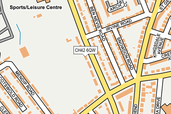 CH42 6QW map - OS OpenMap – Local (Ordnance Survey) CH42 6QW map - OS OpenMap – Local (Ordnance Survey)