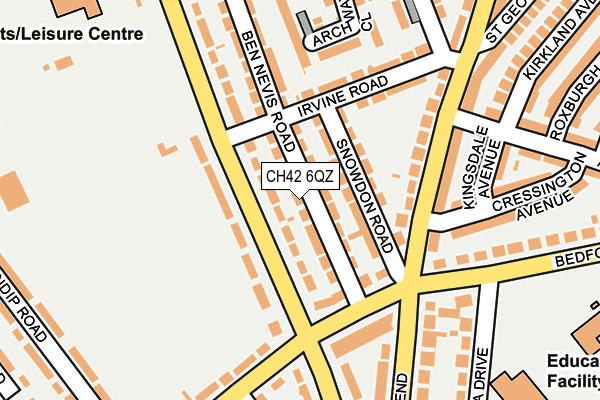 CH42 6QZ map - OS OpenMap – Local (Ordnance Survey) CH42 6QZ map - OS OpenMap – Local (Ordnance Survey)