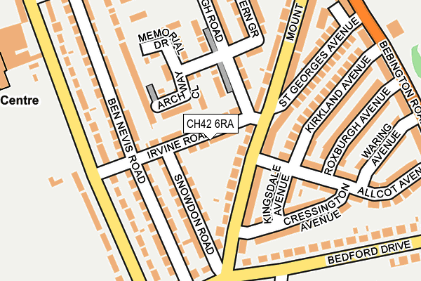 CH42 6RA map - OS OpenMap – Local (Ordnance Survey) CH42 6RA map - OS OpenMap – Local (Ordnance Survey)