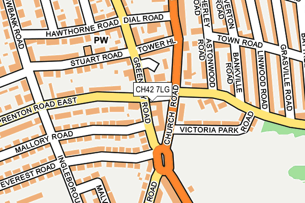 CH42 7LG map - OS OpenMap – Local (Ordnance Survey) CH42 7LG map - OS OpenMap – Local (Ordnance Survey)
