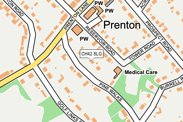 CH42 8LG map - OS OpenMap – Local (Ordnance Survey) CH42 8LG map - OS OpenMap – Local (Ordnance Survey)