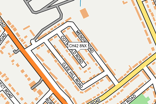 CH42 8NX map - OS OpenMap – Local (Ordnance Survey) CH42 8NX map - OS OpenMap – Local (Ordnance Survey)