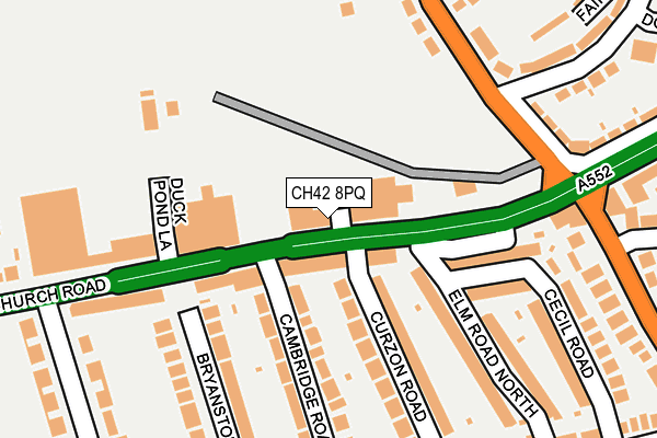 CH42 8PQ map - OS OpenMap – Local (Ordnance Survey) CH42 8PQ map - OS OpenMap – Local (Ordnance Survey)