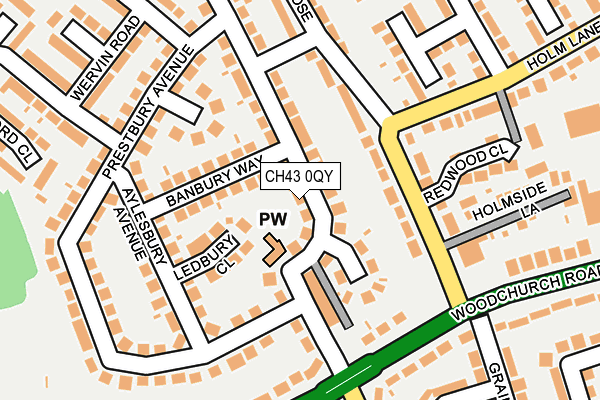 CH43 0QY map - OS OpenMap – Local (Ordnance Survey) CH43 0QY map - OS OpenMap – Local (Ordnance Survey)
